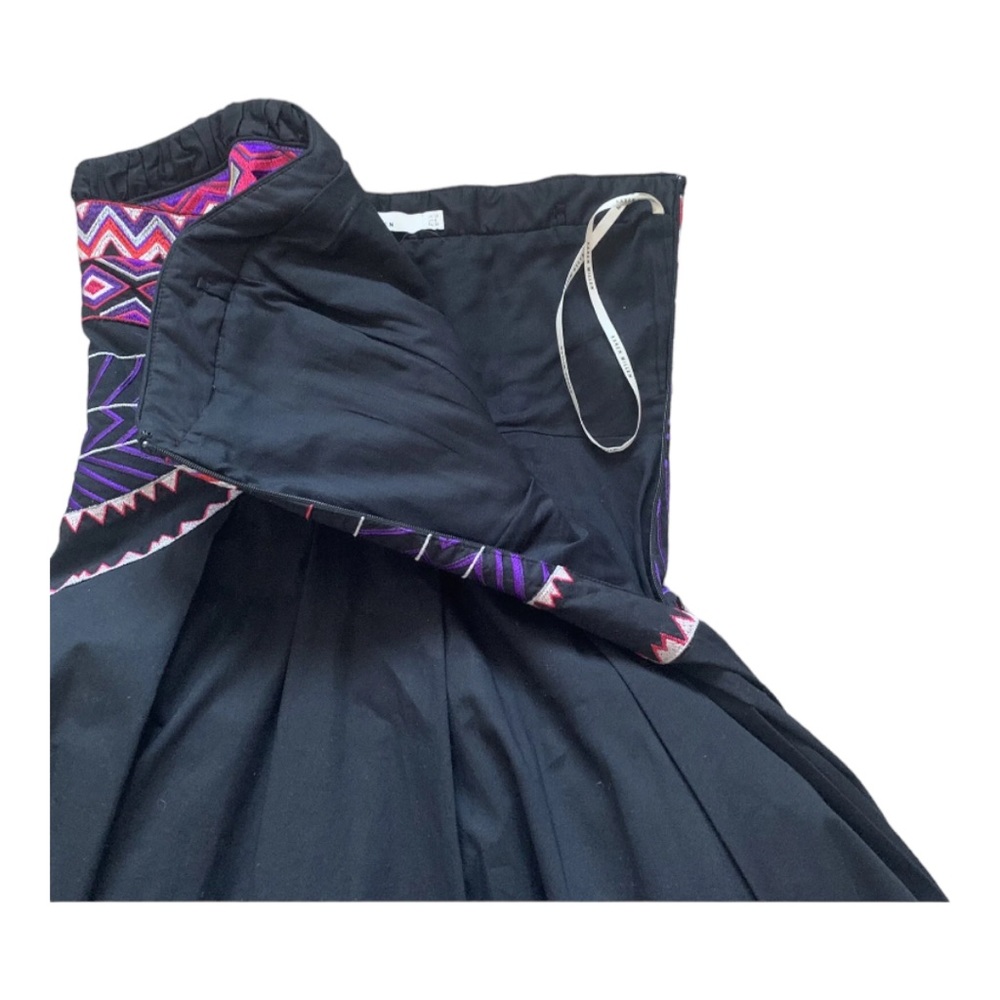 Karen Millen Aztec Embroidered Mini Dress Size 10 - Picture 5 of 13